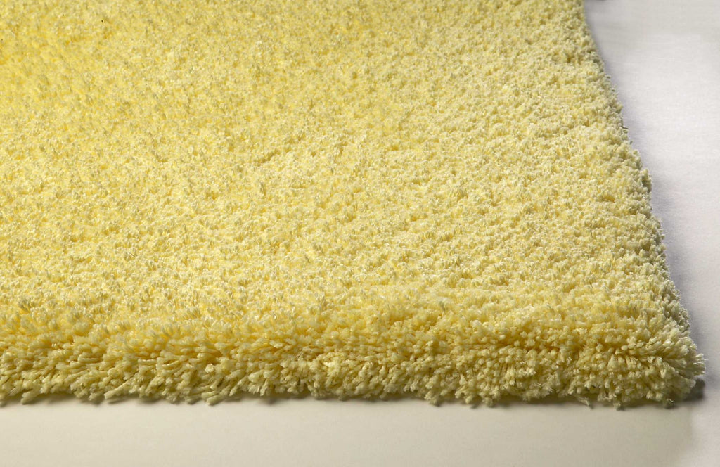 9' X 13' Polyester Canary Yellow Area Rug