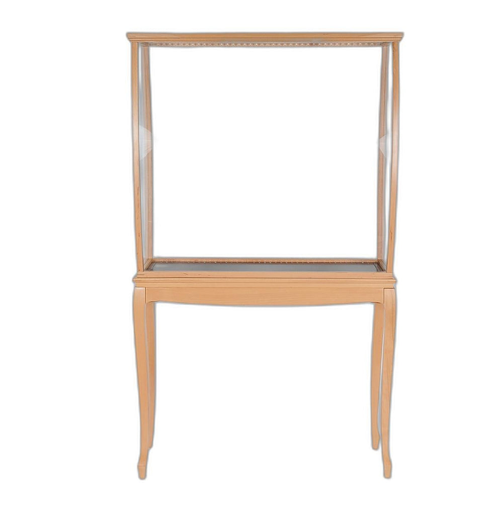 14.5" X 40.5" X 69" Floor Display Case Clear Finish With Led Lights