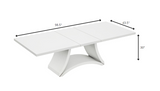 72" White Buffet Table with Four Doors