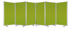 212 X 1 X 71 Green Metal 6 Panel Screen