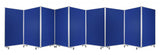 318" X 1" X 71" Blue, Metal, 9 Panel, Screen