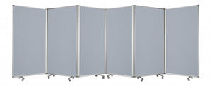 212 X 1 X 71 Metal Grey 6 Panel Screen