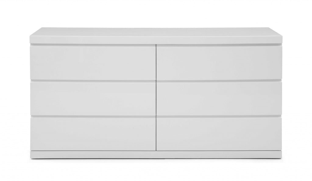 63 X 20 X 30 White Double Dresser