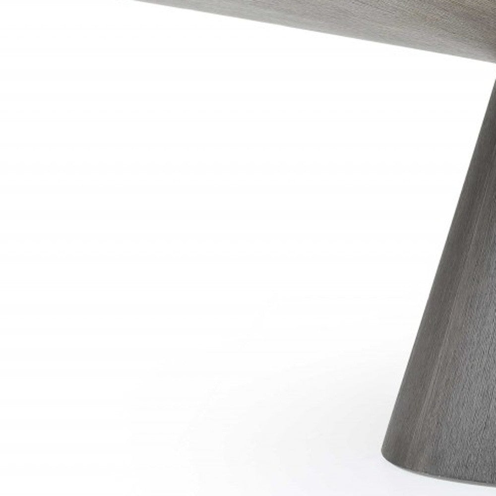 Contemporary Glass Extendable Pedestal Dining Table