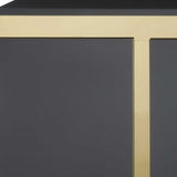 94" Black and Gold Buffet Server