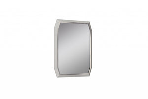 Taupe Octagon Accent Glass Mirror