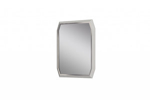 Taupe Octagon Accent Glass Mirror