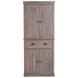 Farmhouse 6ft  Kitchen / Bathroom Storage Pantry Drawer Cabinet Wood Grain