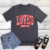 Valentine Faith Love Brushstroke Graphic Tee