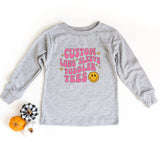 Custom Print Toddler Long Sleeve Tee - Name Location Logo