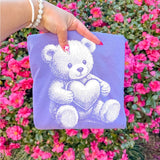 Halftone Heart Teddy Bear Tee
