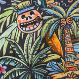 Tropical Tiki Hawaiian Shirt 100% Cotton Men's Short Sleeve Camp Collar Aloha Shirt Joyful Tiki Oasis