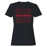 Release the Files Bold Red Text Women's T-Shirt