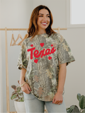 Texas Hearts Camo Tee