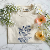 Embroidered Wildflower Nature Hiking Tshirt