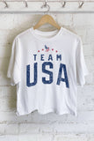 Team USA Eagle Graphic Long Crop Top