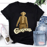 Gunsmoke James Arness Anime Cowboy T-Shirt