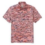 Men's Pink Hawaiian Shirt Short Sleeve Button-down 100% Cotton Aloha Celestial Harmony