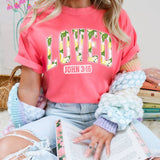 Loved John 3:16 Lemon Pattern Tee