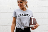 Gameday Grey Varsity Font Football Trendy Graphic Tee