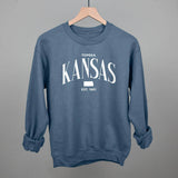 Kansas Est. 1861 (White)