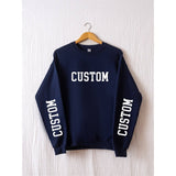 Custom Design Sleeves Graphic Sweatshirts Plus