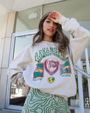 Arkansas Patch Sand Thrifted Graphic Sweatshirt