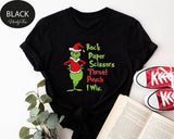 Grinchmas Throat Punch I Win Funny Christmas Tee