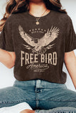 Free Bird America Eagle Mineral Graphic Tshirts