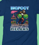 Bigfoot Grabbed My Melons T-Shirt (Black or Navy) Unisex T-shirt, Sweatshirt, Hoodie, Long Sleeve Tee