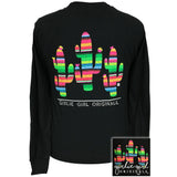 Serape Cactus Black LS-1847