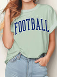Football Puff Graphic Tshirts