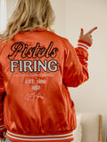 Osu Cowboys Orange Embroidered Satin Jacket