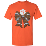College- Clemson - 4 - Clemson Football Bow - Orange