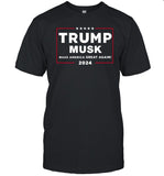 Dogedesigner Trump Musk Make America Great Again 2024 Shirt