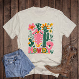 Western Boho Cactus Howdy Graphic Tee