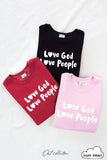 Love God Love People Puff Graphic Sweatshirt