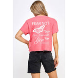 Fear Not  Vintage Graphic Crop Top