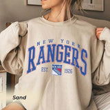 Vintage Ny Rangers Tee For College Hockey Fans