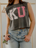Ku Jayhawks Quilted Puff Ink Smoke Tank Unisex T-shirt, Sweatshirt, Hoodie, Long Sleeve Tee