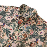 Men's Tropical Hawaiian Shirt Cotton Button-down Short Sleeve Aloha Jungle Shirt Tropical Paradise By Wipada Kulenkampff