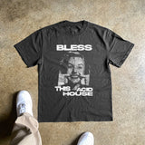BLESS THIS ACID HOUSE HEAVYWEIGHT BLACK TSHIRT