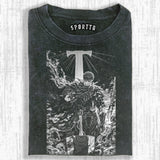 WASHED COTTON BERSERK T-SHIRT Style002