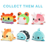 TeeTurtle Reversible Axolotl Plushie (Purple + Light Blue)