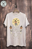 Pumpkin Head Skeletons Graphic Top