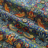 Mens Strawberry Thief Shirt 100% Cotton Hawaiian Shirt Designer Morris Button-down Shirt