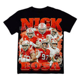 Nick Bosa Retro 90s Vintage Bootleg Football Tee Design