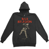 Dissent Of Man Zippered Hooded Sweatshirt