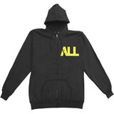 Allroy Zip-Up Hoodie Zippered Hooded Sweatshirt
