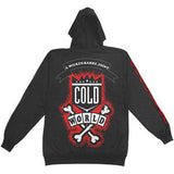 Dazed Zippered Hooded Sweatshirt